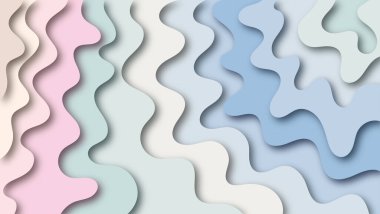 soyut renkli kağıt kesimi dalga arkaplanı