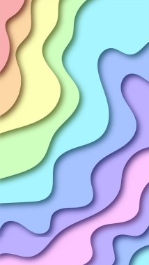 soyut renkli kağıt kesimi dalga arkaplanı