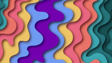 soyut arkaplan renkli kağıt kesiği