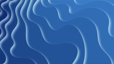 Soyut mavi dalga sıvı arkaplanı