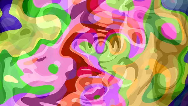 Soyut Arkaplan Tasarımı: Estetik ve Akışkan Biçimli Tam Renkli Arkaplan