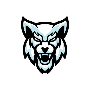 Vaşak kedi esport maskot tasarımı logosu