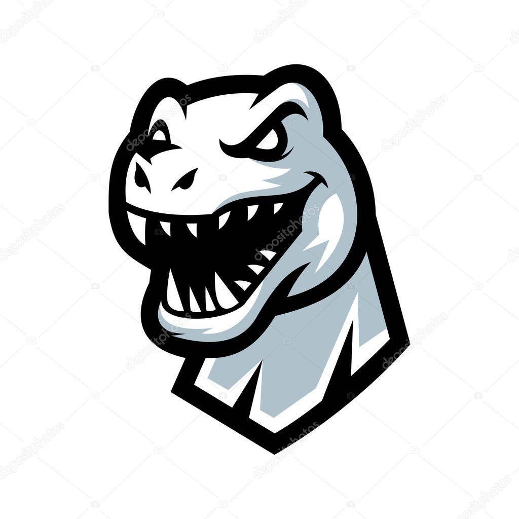 Dino esport mascot design logo