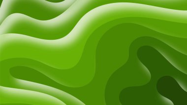 Gerçekçi yeşil tek renkli sıvı etki arkaplanı