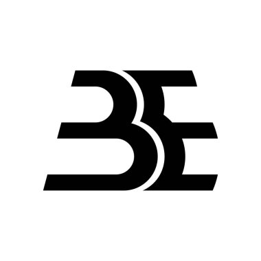 harf B E monogram logo tasarımı