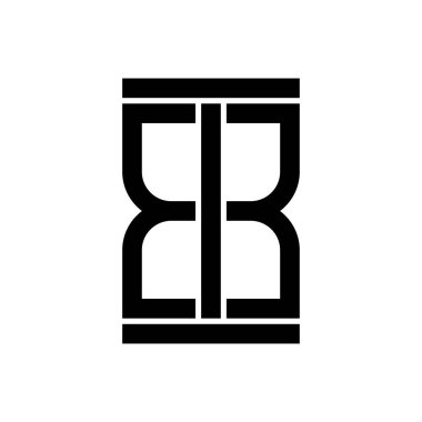 E B harfi yaratıcı logo tasarımı