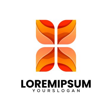 Kelebek soyut yaratıcı logo tasarımı