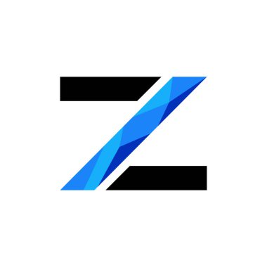Z harfi soyut logo tasarımı