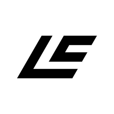 Baş harfler L E logo tasarımı