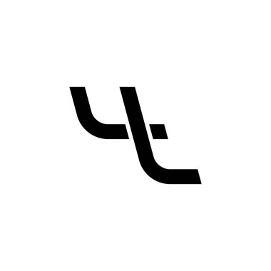 Baş harfler 4 t yaratıcı logo tasarımı