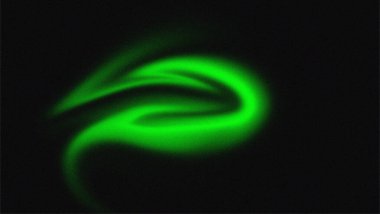 Soyut arkaplan taneli dokusu. Duvar kağıtları. Yatay arkaplan ile koyu yeşil gradyan karışımı.