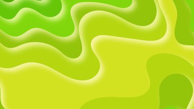 Modern 3D dalga sıvı yeşil arkaplan soyut iş duvar kağıdı