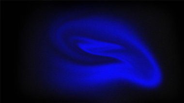 Soyut arkaplan taneli dokusu. Duvar kağıtları. Yatay arkaplan ile koyu mavi gradyan karışımı.