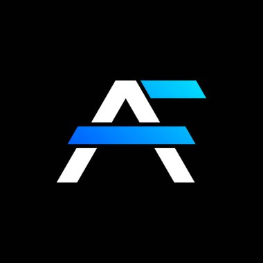 Baş harfler f yaratıcı logo tasarımı 