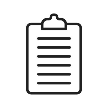 Clipboard vector icon vector image. Suitable for mobile apps, web apps and print media.