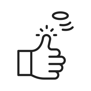 Coin Toss vector icon vector image. Suitable for mobile apps, web apps and print media.