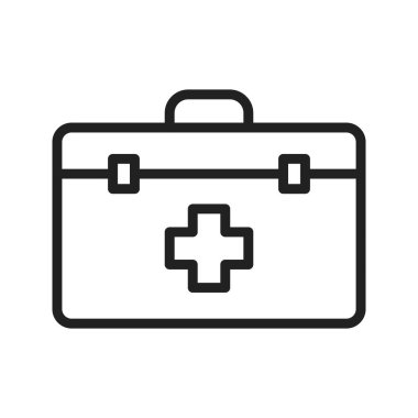 First Aid Kit vector icon vector image. Suitable for mobile apps, web apps and print media.