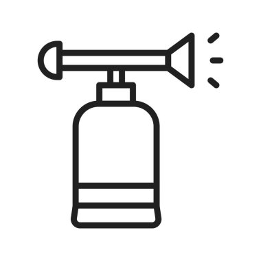 Air Horn simgesi vektör görüntüsü. Mobil uygulama web uygulaması ve yazdırma ortamı için uygundur.