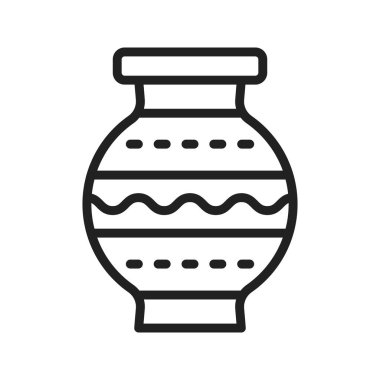Amforo simge vektör görüntüsü. Mobil uygulama web uygulaması ve yazdırma ortamı için uygundur.