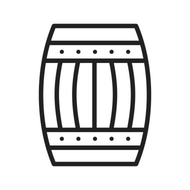 Namlu simgesi vektör görüntüsü. Mobil uygulama web uygulaması ve yazdırma ortamı için uygundur.