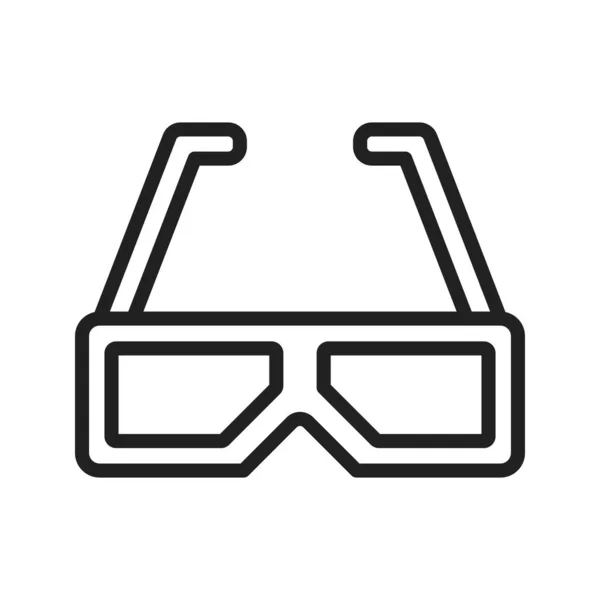 Boyutlu Gözlük Ikon Vektör Görüntüsü Mobil Uygulama Web Uygulaması Yazdırma — Stok Vektör