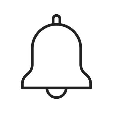 Çan simgesi vektör görüntüsü. Mobil uygulama web uygulaması ve yazdırma ortamı için uygundur.