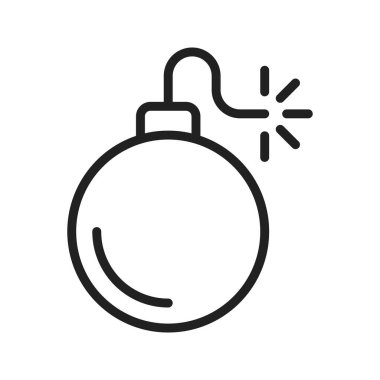 Bomba ikonu vektör görüntüsü. Mobil uygulama web uygulaması ve yazdırma ortamı için uygundur.