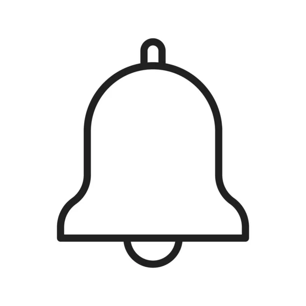 Imagen Vectorial Del Icono Bell Adecuado Para Aplicaciones Móviles Aplicación — Vector de stock