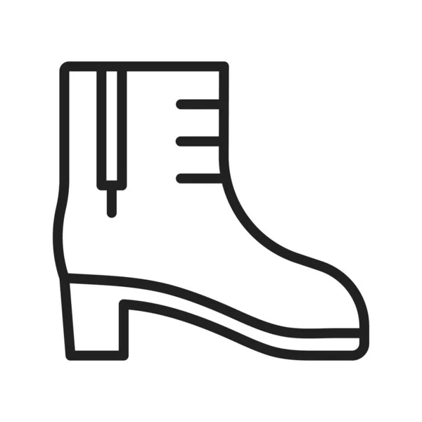Stiefel Mit Heels Symbol Vektorbild Geeignet Für Mobile Applikationen Und — Stockvektor