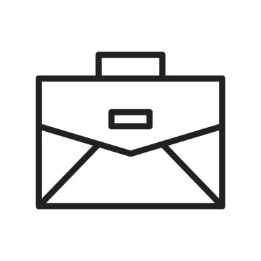 Evrak çantası ikon vektör görüntüsü. Mobil uygulama web uygulaması ve yazdırma ortamı için uygundur.