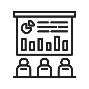 İş Tanıtım simgesi vektör görüntüsü. Mobil uygulama web uygulaması ve yazdırma ortamı için uygundur.