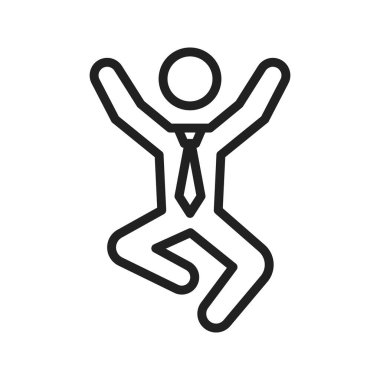 İş adamı ikon vektör imajı çiziyor. Mobil uygulama web uygulaması ve yazdırma ortamı için uygundur.