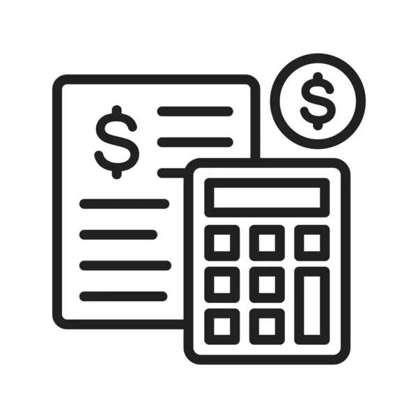 Bütçe Simgesi Vektör Görüntüsü Mobil Uygulama Web Uygulaması Yazdırma Ortamı — Stok Vektör