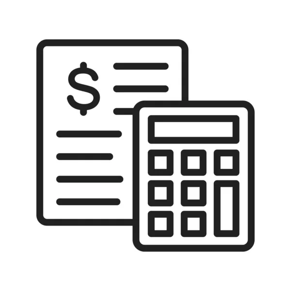 Calculations Icon Vector Image Suitable Mobile Application Web Application Print — Stock Vector
