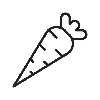 Havuç ikonu vektör görüntüsü. Mobil uygulama web uygulaması ve yazdırma ortamı için uygundur.