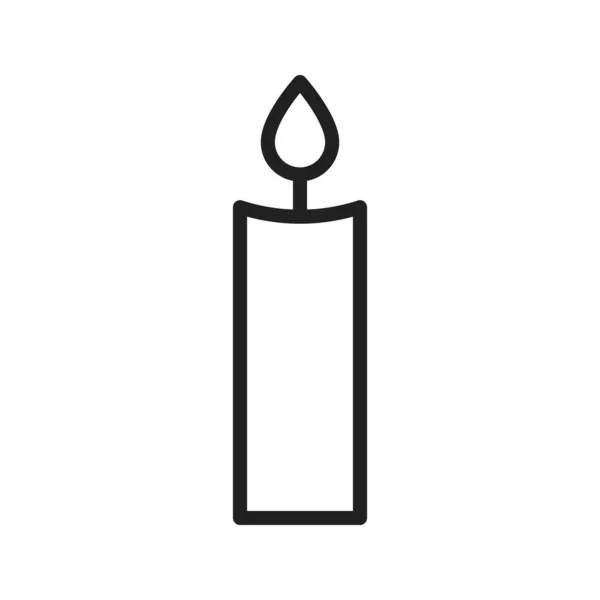 Candle Icon Vector Image Suitable Mobile Application Web Application Print — Stock Vector