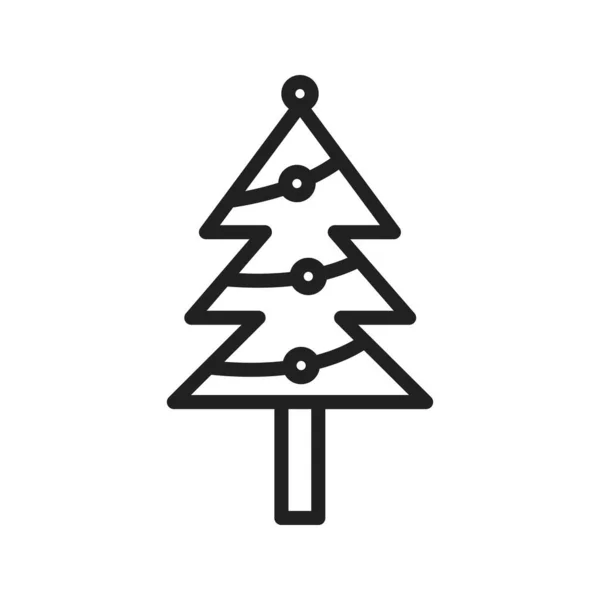Weihnachtsbaum Icon Vektorbild Geeignet Für Mobile Applikationen Und Printmedien — Stockvektor