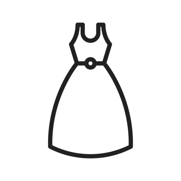 Коктейль Платье Иконка Векторное Изображение Подходит Мобильных Приложений Веб Приложений — стоковый вектор