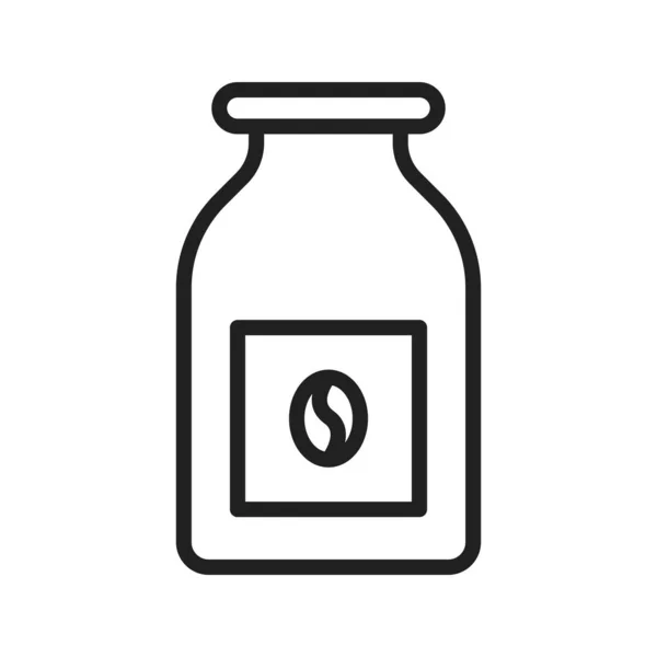 Kaffe Flaska Ikon Vektor Bild Lämplig För Mobil Applikation Webbapplikation — Stock vektor