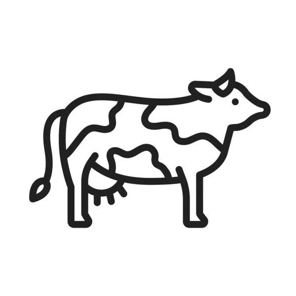 Cow Icon Vector Image Suitable Mobile Application Web Application Print — Stock Vector