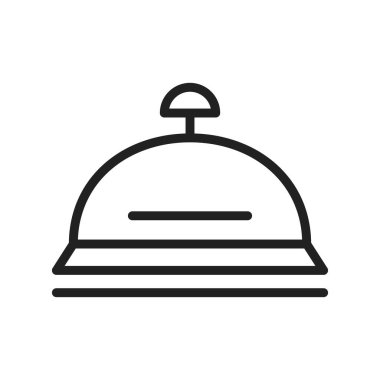 Desk Bell ikon vektör görüntüsü. Mobil uygulama web uygulaması ve yazdırma ortamı için uygundur.