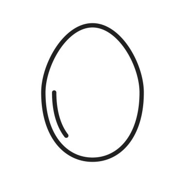 Yumurta simgesi vektör görüntüsü. Mobil uygulama web uygulaması ve yazdırma ortamı için uygundur.