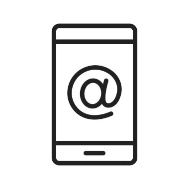 E- posta Adresi simge vektör resmi. Mobil uygulama web uygulaması ve yazdırma ortamı için uygundur.