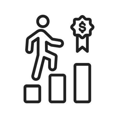 Çalışan Motivasyon ikonu vektör görüntüsü. Mobil uygulama web uygulaması ve yazdırma ortamı için uygundur.