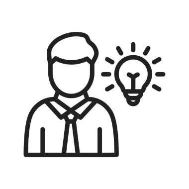 Girişimci simgesi vektör görüntüsü. Mobil uygulama web uygulaması ve yazdırma ortamı için uygundur.