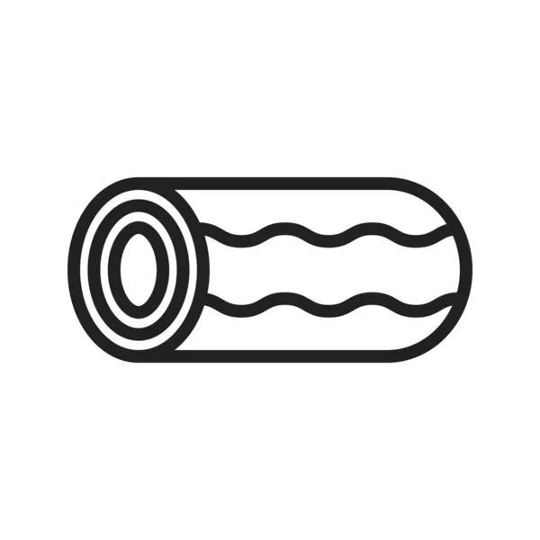 Cream Swiss Roll Εικονίδιο Διάνυσμα Εικόνα Κατάλληλο Για Mobile Application — Διανυσματικό Αρχείο
