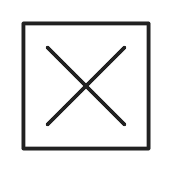 Cross Mark Εικόνα Διάνυσμα Εικονίδιο Κουμπί Κατάλληλο Για Mobile Application — Διανυσματικό Αρχείο