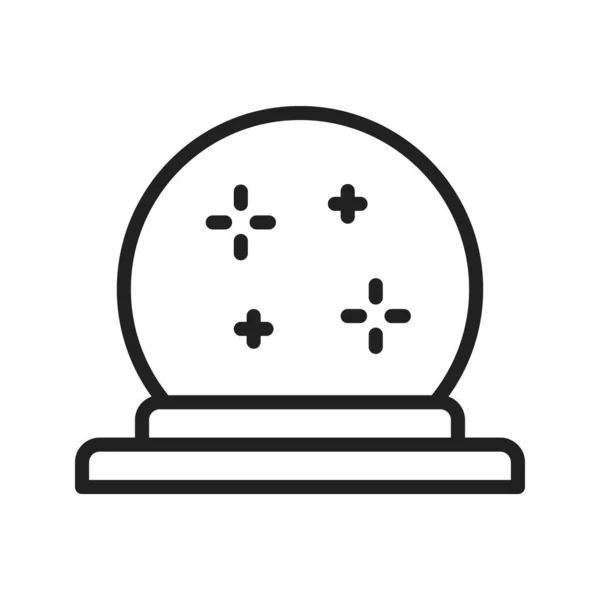Crystal Ball Icono Imagen Vectorial Adecuado Para Aplicaciones Móviles Aplicación — Vector de stock