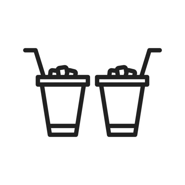 Drinks Symbolvektorbild Geeignet Für Mobile Applikationen Und Printmedien — Stockvektor
