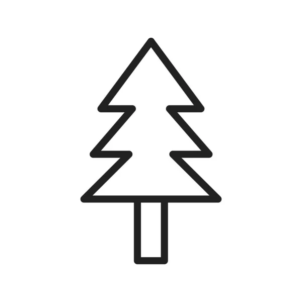 Evergreen Tree Symbolvektorbild Geeignet Für Mobile Applikationen Und Printmedien — Stockvektor